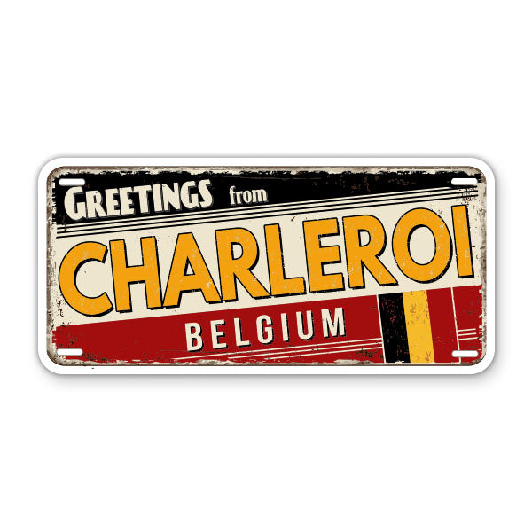 Greetings from Charleroi Belgium Sticker