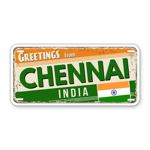 Greetings from Chennai India Sticker