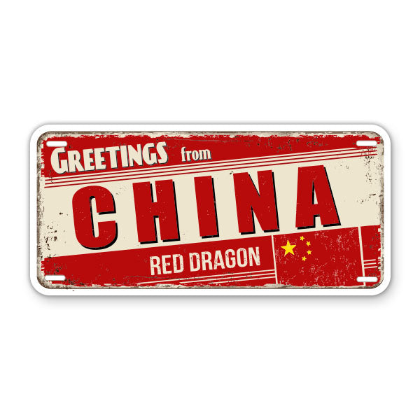 Greetings from China Sticker