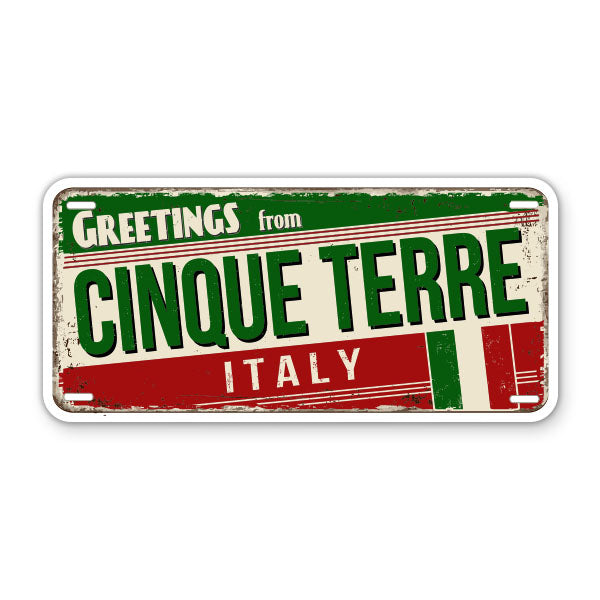 Greetings from Cinque Terre Italy Sticker
