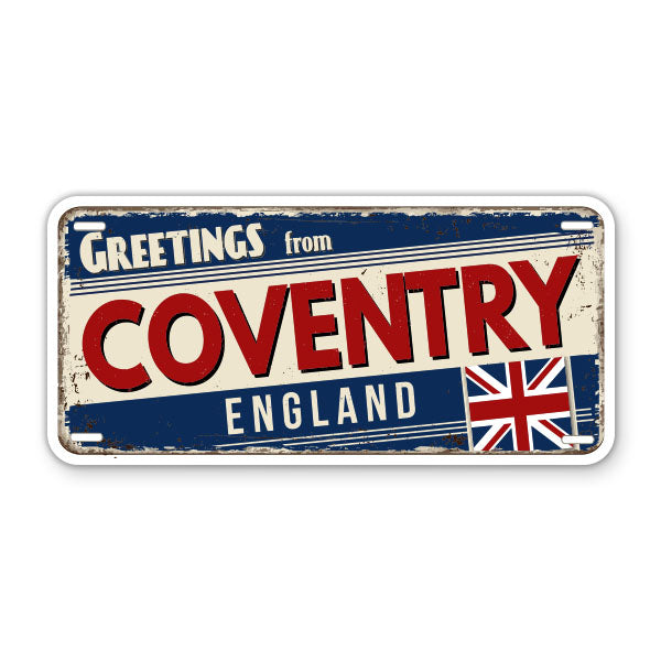 Greetings from Coventry England Sticker