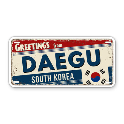 Greetings from Daegu South Korea Sticker