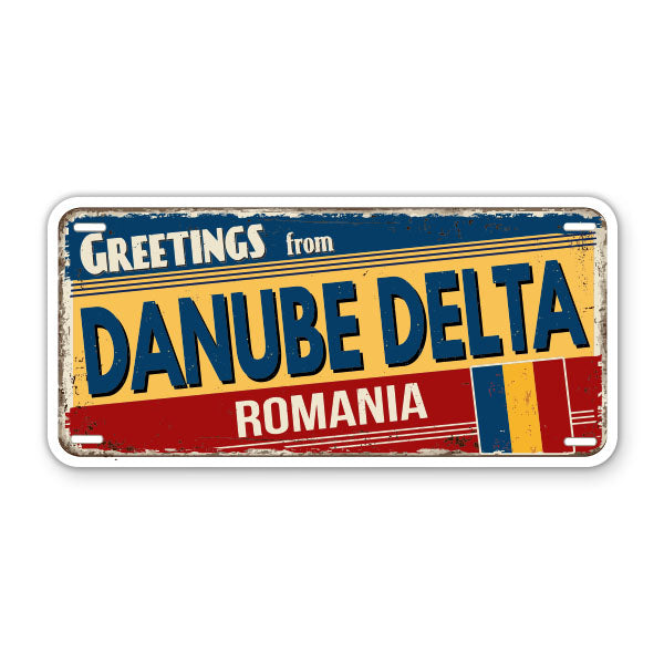 Greetings from Danube Delta Romania Sticker