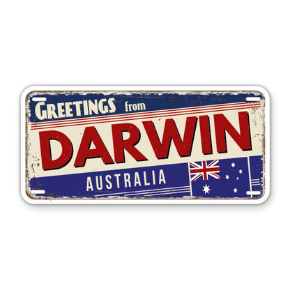 Greetings from Darwin Australia Sticker