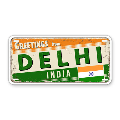 Greetings from Delhi India Sticker