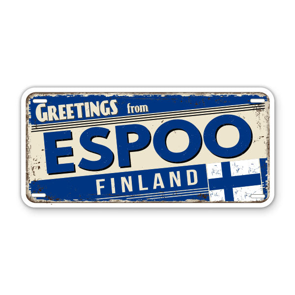 Greetings from Espoo Finland Sticker