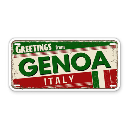 Greetings from Genoa Italy Sticker