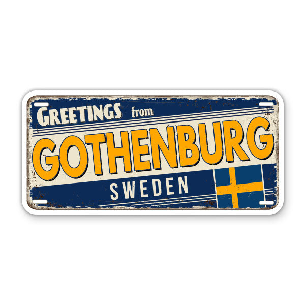 Greetings from Gothenburg Sweden Sticker