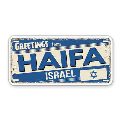 Greetings from Haifa Israel Sticker
