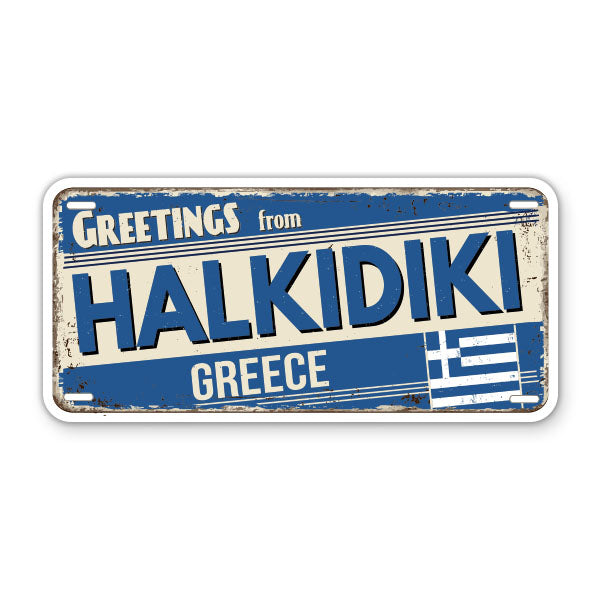 Greetings from Halkidiki Greece Sticker