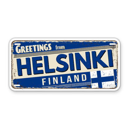 Greetings from Helsinki Finland Sticker