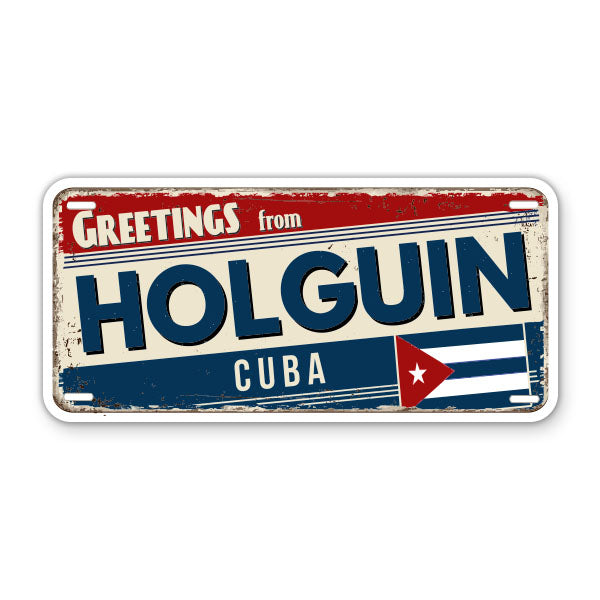 Greetings from Holguin Cuba Sticker