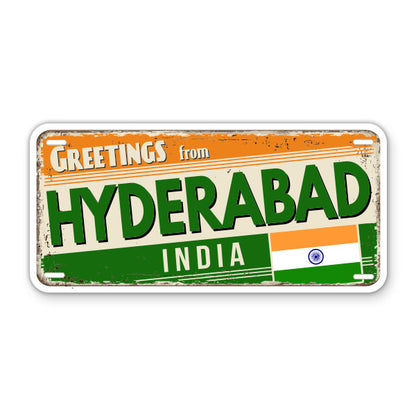 Greetings from Hyderabad India Sticker