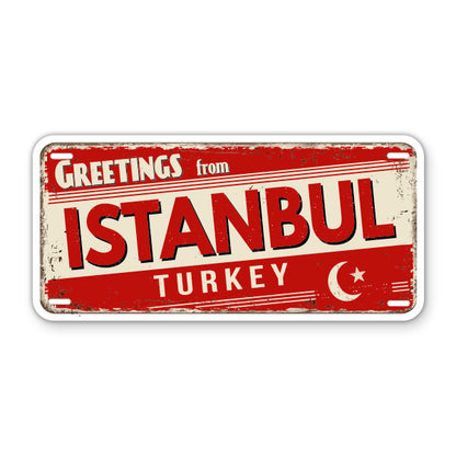 Greetings from Istanbul Turkey Sticker