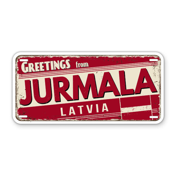 Greetings from Jurmala Latvia Sticker