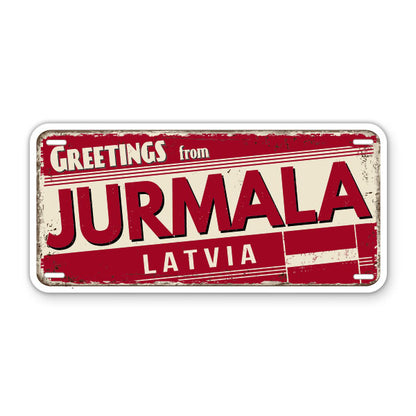 Greetings from Jurmala Latvia Sticker