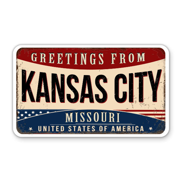Greetings From Kansas City Missouri Sticker