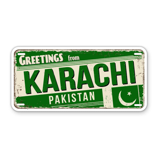 Greetings from Karachi Pakistan Sticker