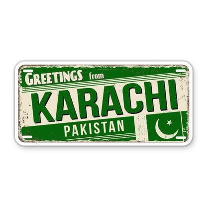 Greetings from Karachi Pakistan Sticker