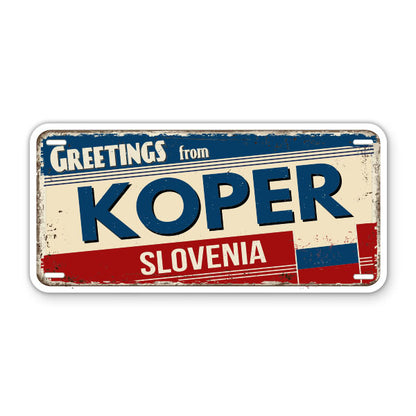 Greetings from Koper Slovenia Sticker