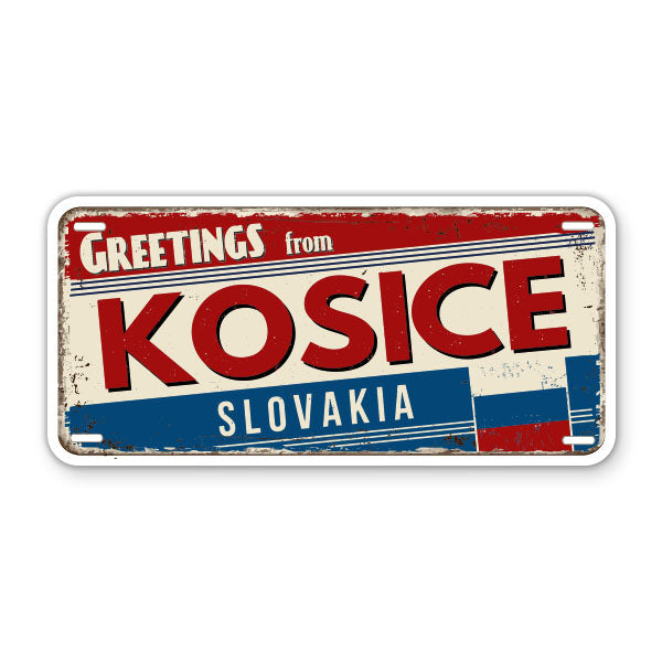 Greetings from Kosice Slovakia Sticker