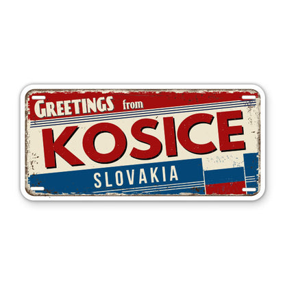 Greetings from Kosice Slovakia Sticker