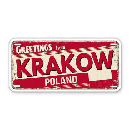 Greetings from Krakow Poland Sticker