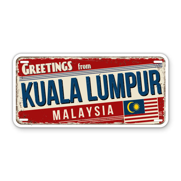 Greetings from Kuala Lumpur Malaysia Sticker