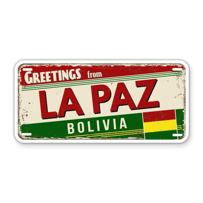Greetings from La Paz Bolivia Sticker