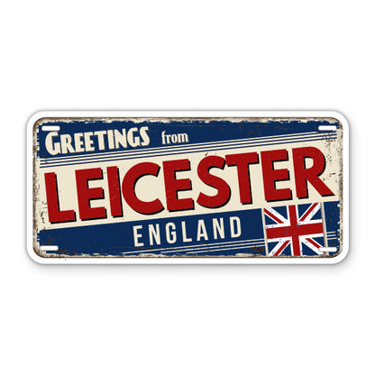 Greetings from Leicester England Sticker