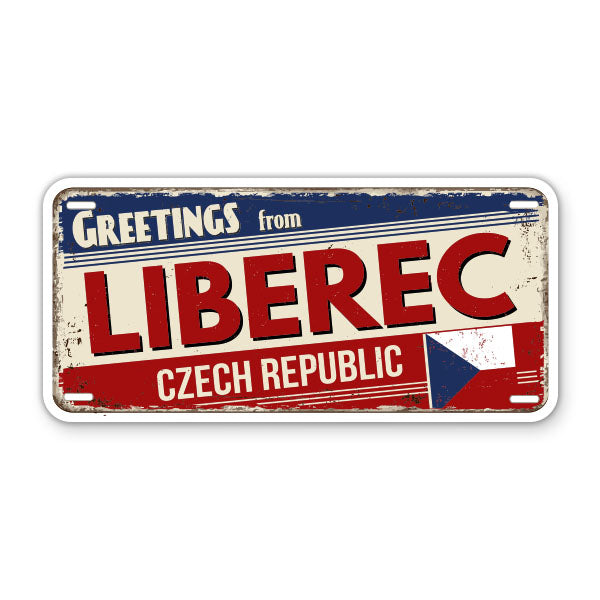 Greetings from Liberec Czech Republic Sticker