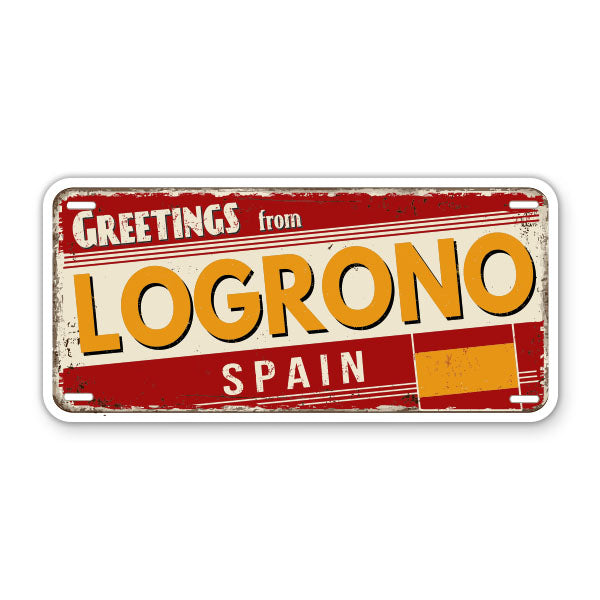 Greetings from Logrono Spain Sticker
