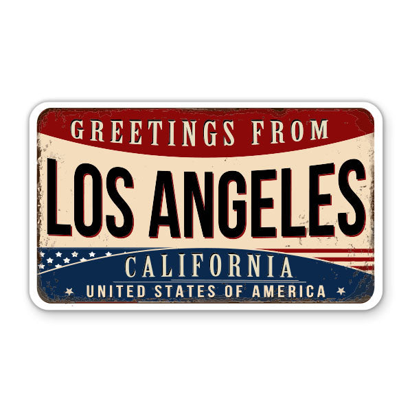 Greetings From Los Angeles California Sticker