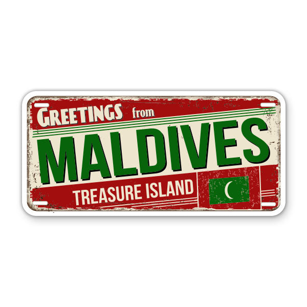 Greetings from Maldives Sticker