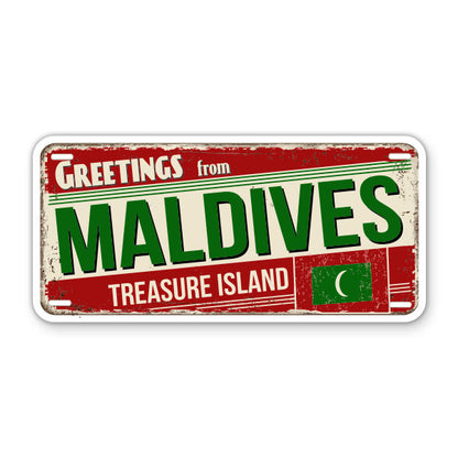 Greetings from Maldives Sticker