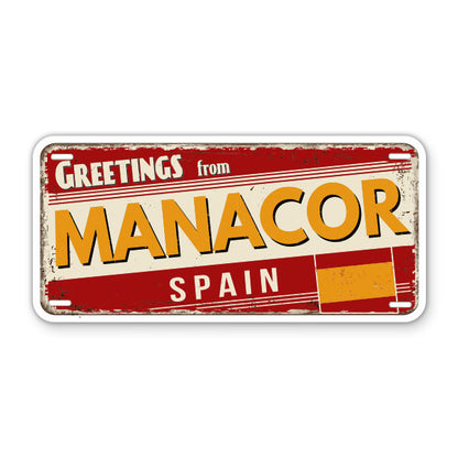 Greetings from Manacor Spain Sticker
