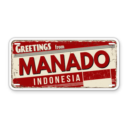 Greetings from Manado Indonesial Sticker