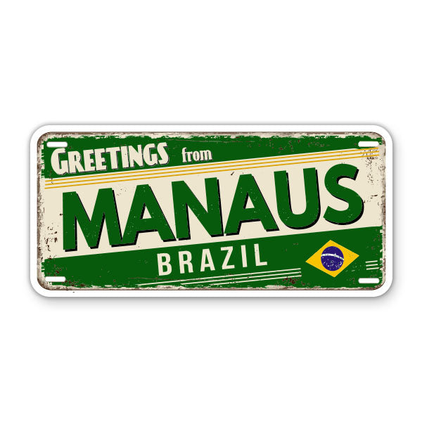 Greetings from Manaus Brazil Sticker