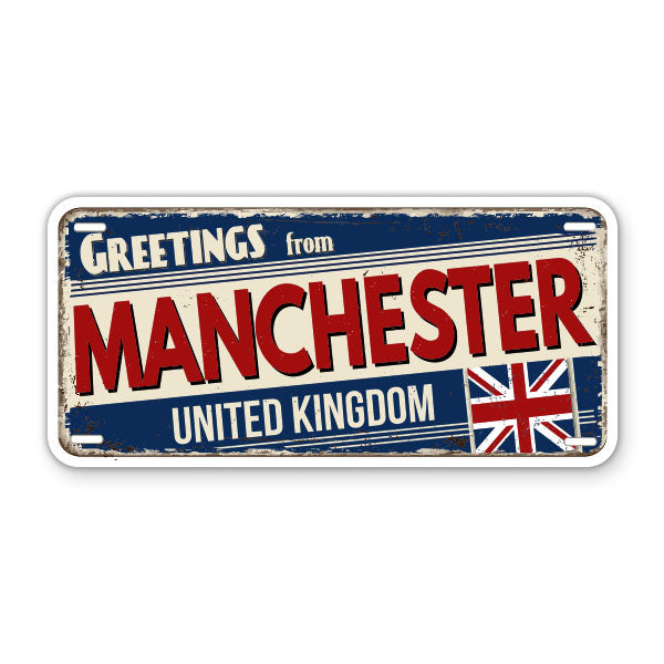 Greetings from Manchester United Kingdom Sticker