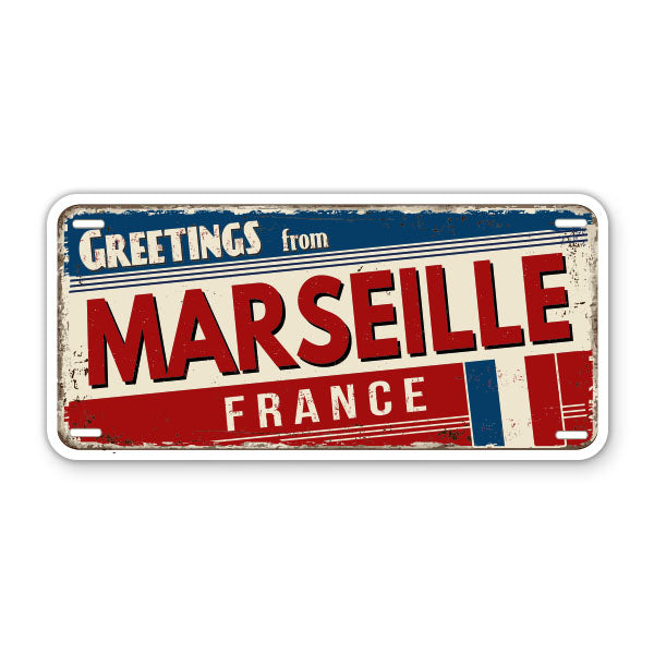Greetings from Marseille France Sticker