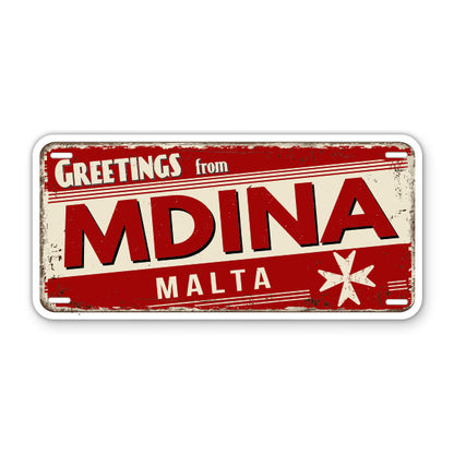 Greetings from Mdina Malta Sticker