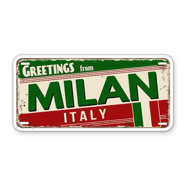 Greetings from Milan Italy Sticker
