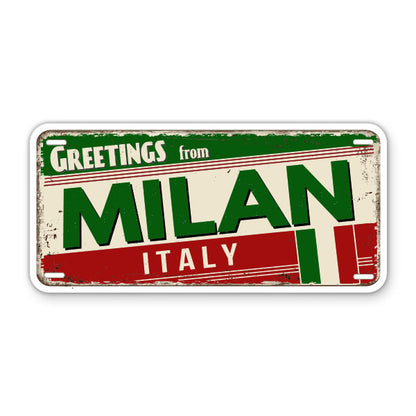 Greetings from Milan Italy Sticker