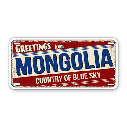 Greetings from Mongolia Sticker