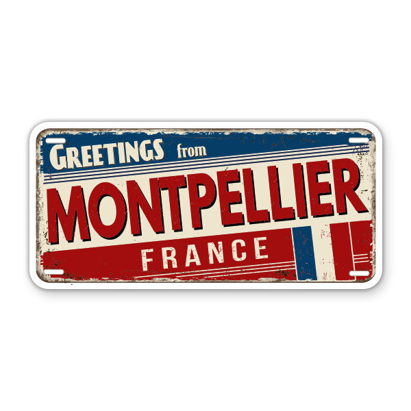 Greetings from Montpellier France Sticker