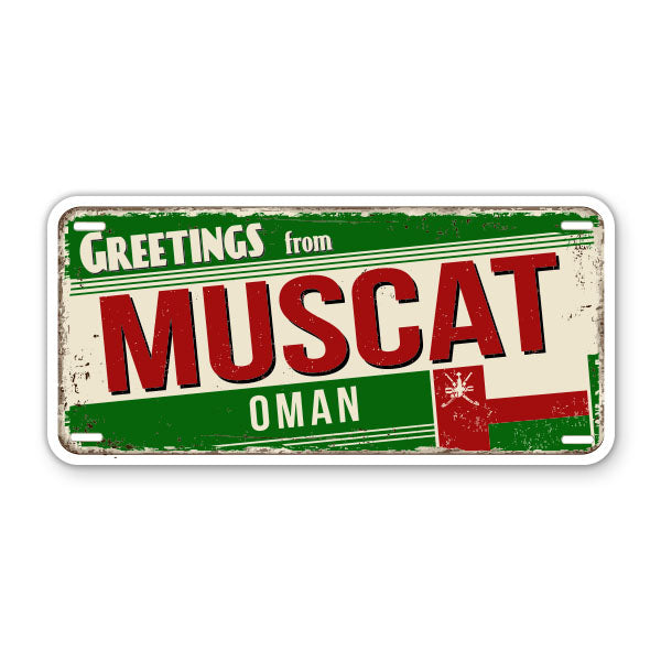 Greetings from Muscat Oman Sticker