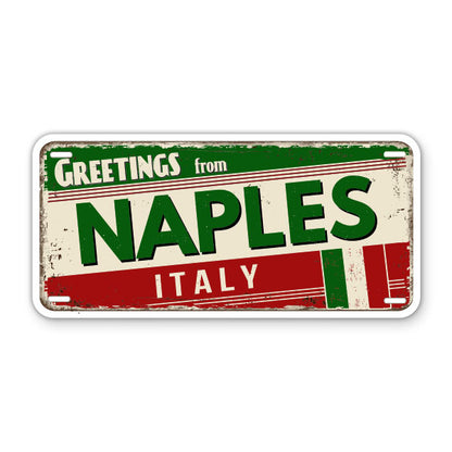 Greetings from Naples Italy Sticker