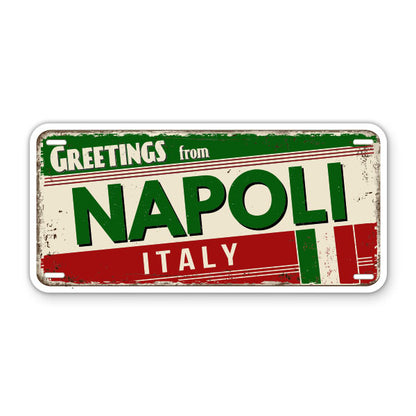 Greetings from Napoli Italy Sticker