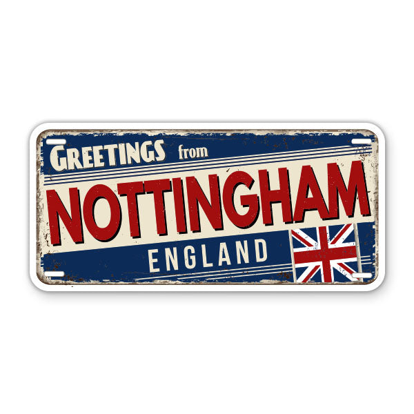 Greetings from Nottingham England Sticker