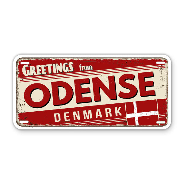Greetings from Odense Denmark Sticker